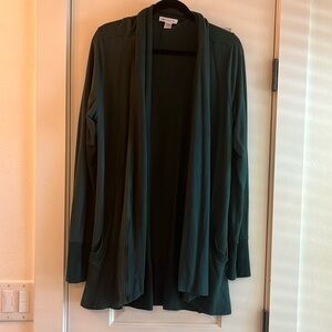 Athleta pranayama wrap dark green large tall